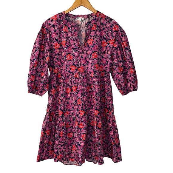 SUDNRY for Evereve The Anywhere Mini Dress in Ditzy Floral Women's size 0 - Picture 3 of 12